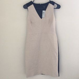 •NWT• Ann Taylor Black & Tan Sheath Dress Size 0 P